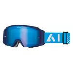 Óculos Airoh Blast Xr1 Trilha Motocross Off Road Downhill Azul Espelhado