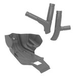 Kit I Protetor De Motor Carter Tampas E Quadro Crf 230 Anker Cinza