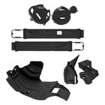 Kit 3 Protetor Plástico Motor Quadro Balança Crf 250f Anker Preto