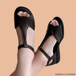 SANDÁLIA CATHERINE COMFORT PRETA