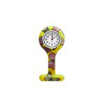 Relógio de Lapela Tipo Broche Supermedy Borboleta Amarelo
