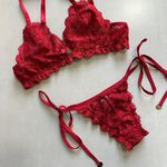 Conjunto lingerie Yasmin renda vermelho