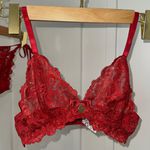 Conjunto lingerie Yasmin renda vermelho