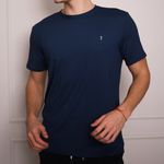 Camiseta masculina azul petróleo Trituê 