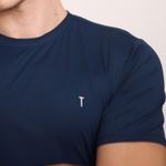 Camiseta masculina azul petróleo Trituê 