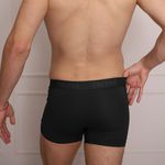 Cueca Boxer Preta Microfibra 