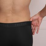 Cueca Boxer Preta Microfibra 