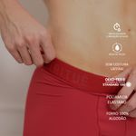 Cueca Boxer Vermelha Microfibra