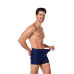 Cueca Boxer Marinho Microfibra