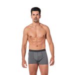 Cueca Boxer Cinza Mescla Microfibra