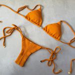 Top Biquíni Cortininha Zion Avulso Textura Sol do Deserto Trituê 