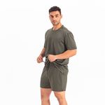 Pijama Homewear H.A. curto militar gola redonda