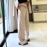 Calça Pantalona Eva Euro nude capuccino