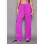 Calça Pantalona Fucsia Glow casual inverno 