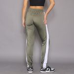 Calça jogger verde c/ listras 