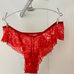 Conjunto lingerie vermelha sem bojo com aro