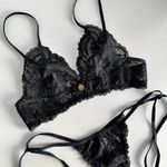 Conjunto lingerie Yasmin renda preto