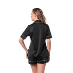 Pijama Homewear Short e Camisa Preto