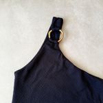 Body Maiô Sunny Preto Textura com Argola Trituê 