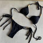 Top Avulso Cortininha Nina tubo orgânico preto Trituê 