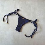 Calcinha fio duplo Acapulco textura marinho Trituê