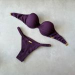 Top balconet Serena textura uva Trituê 