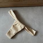 Calcinha meio fio cortininha Luna baunilha textura conforto Trituê