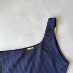Body Maiô Sunny Marinho Textura com Argola Trituê 