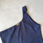 Body Maiô Sunny Marinho Textura com Argola Trituê 