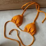 Top avulso cortininha Duna laranja textura trança manual Sol Do Deserto textura Trituê 