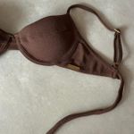 Top Phoenix meia taça alça regulável marrom cacau Trituê