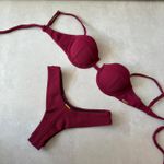 Top Biquíni Arizona Balconet Avulso Meia Taça Textura Cereja Crepono Trituê