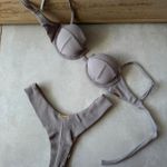 Calcinha avulsa biquíni asa delta fio duplo Texas cinza cromo Trituê