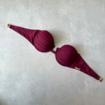 Top Capri avulso balconet meia taça alça opcional cereja Trituê