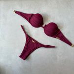 Top Capri avulso balconet meia taça alça opcional cereja Trituê