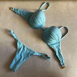 Top Capri avulso balconet baby blue Trituê 
