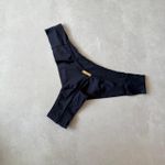 Calcinha Biquíni Avulsa Phoenix Fio Duplo Lateral Plissada Preta Trituê