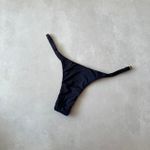 Calcinha Biquíni Avulsa Malibu Meio Fio Regulável Preta Trituê