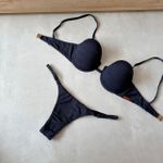 Calcinha Biquíni Avulsa Malibu Meio Fio Regulável Preta Trituê