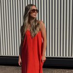 Vestido Munique Linho Tangerina Trituê