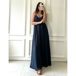 Vestido Munique Linho Azul Petróleo Trituê 