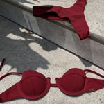 Top Biquíni Arizona Balconet Avulso Meia Taça Textura Cereja Crepono Trituê