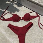 Top Biquíni Arizona Balconet Avulso Meia Taça Textura Cereja Crepono Trituê