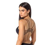 Top Marcela Avulso Preto Tira nas costas Trituê 