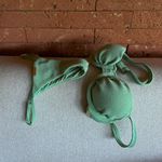 Calcinha meio fio Malibu avulso textura verde menta Trituê 