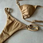 Top Avulso Cortininha Valência dourado textura Trituê 