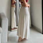 Saia Francesca longa linho cru com bolsos Trituê