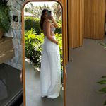 Calça Vicenza pantalona linho com bolsos off white Trituê