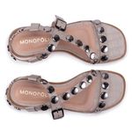 Sandalia Maisa Tachas Croco Aveia