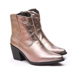 Bota Western Tassi Em Couro Onix 